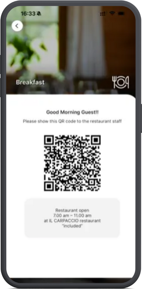 Guest app extras and upsell screen